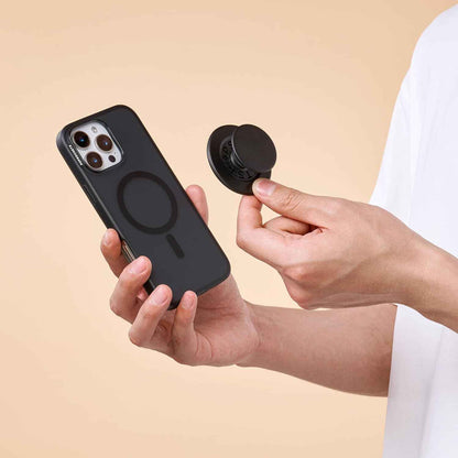 PopSockets Phone Grip for MagSafe with Kickstand, Magnetic Stand, Swappable Top, Secure Hold for iPhone MagSafe Cases, Phone & Tablet Grip - Black 🍁 All In One Marketplace Canada