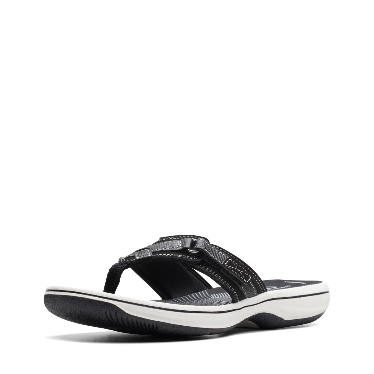 Clarks Cloudsteppers Women's Breeze Sea Flip-Flop, Black Synthetic, 9 Medium US 🍁 All In One Marketplace Canada