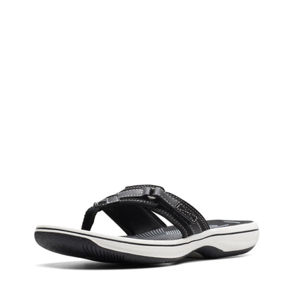 Clarks Cloudsteppers Women's Breeze Sea Flip-Flop, Black Synthetic, 7 Medium US 🍁 All In One Marketplace Canada