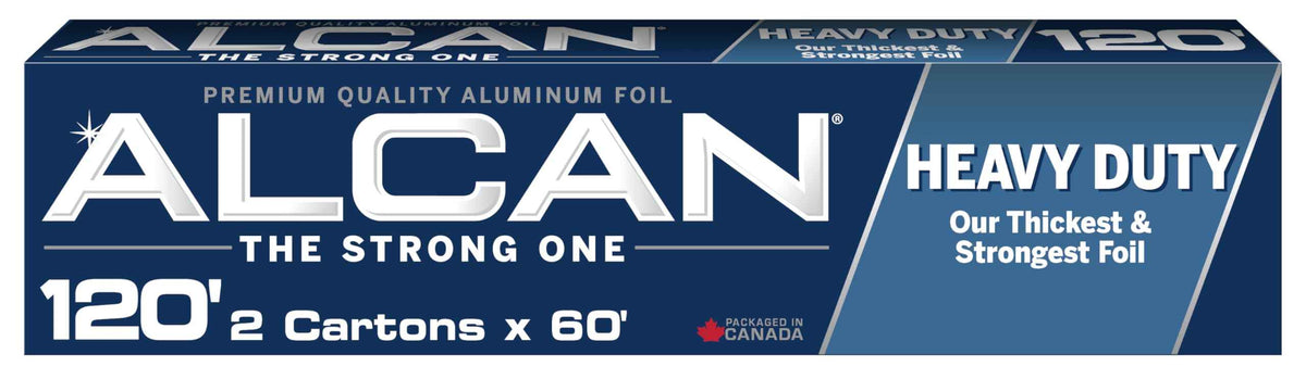ALCAN Aluminum Foil Heavy Duty, 12 Inches x 60 Feet 2-count (Pack of 2) 🍁 All In One Marketplace Canada