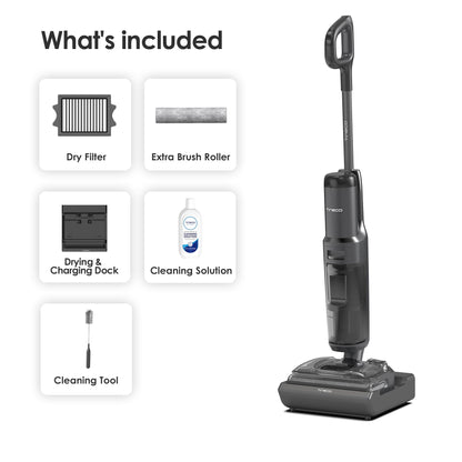 Tineco Floor ONE S7 Stretch Ultra Cordless Wet Dry Vacuum Cleaner, 180°Lay-Flat Anti-Tangle Design, 50 Minutes Runtime, 185℉ Flashdry Self-Cleaning, Dual-Sided Edge Cleaning 🍁 All In One Marketplace Canada