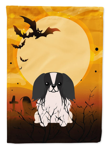 Caroline's Treasures BB4371GF Halloween Pekingnese Black White Flag Garden Size, Small, Multicolor