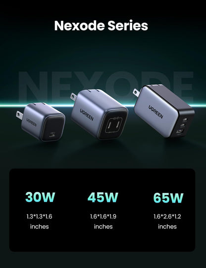 UGREEN Nexode 45W USB C Charger Block, GaN PPS Dual Port USB C Fast Charger Super Fast Charge 2.0 Wall Plug Compatible with Galaxy S26 S25 S24 Ultra S23 A54, iPhone 17 16 Pro Max, iPad, Pixel 10 9 8 🍁 All In One Marketplace Canada