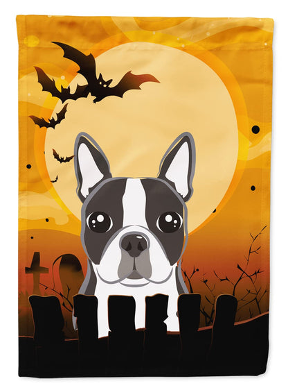 Caroline's Treasures BB1761CHF Halloween Boston Terrier Canvas House Size Flag, Multicolor, Large