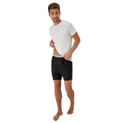 Hanes Men's 5-Pack Exposed Waistband Knit Boxers, Assorted, Large/36-38 🍁 All In One Marketplace Canada