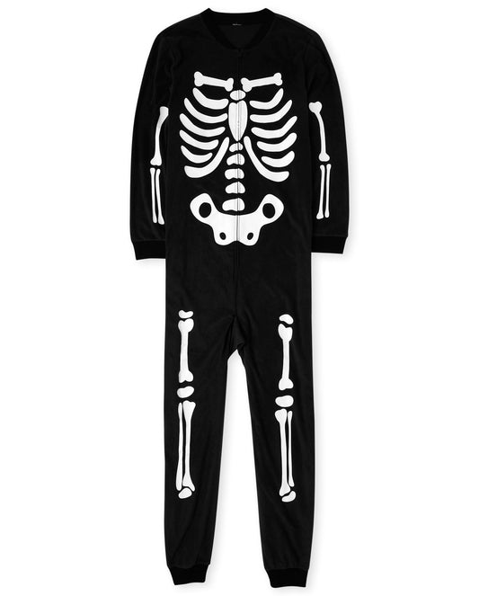 The Children's Place Baby Family Matching, Holiday Pajama Sets, Fleece, Halloween Skeleton, 3X-Large