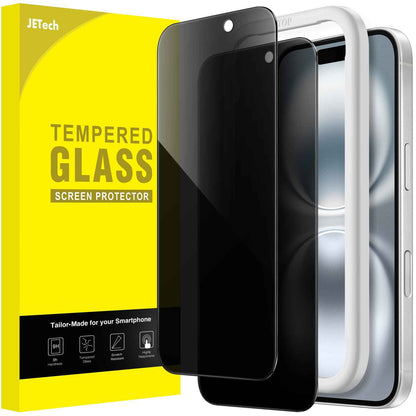 JETech Privacy Screen Protector for iPhone 16 6.1-Inch, Anti-Spy Tempered Glass Film with Easy Installation Tool, 2-Pack 🍁 All In One Marketplace Canada