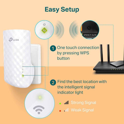 TP-Link AC750 WiFi Extender (RE220) - Covers Up to 1,200 Sq.ft and 20 Devices, Up to 750Mbps, Dual Band WiFi Range Extender, WiFi Booster to Extend Range of WiFi Internet Connection 🍁 All In One Marketplace Canada