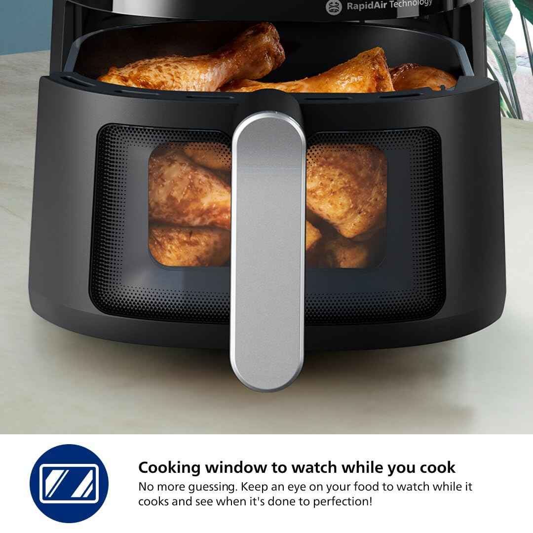 Philips Air Fryer 2000 Series - 13-in-1 functions, 6.2L, Compact Design with Cooking Window, Black, (NA231/00) 🍁 All In One Marketplace Canada