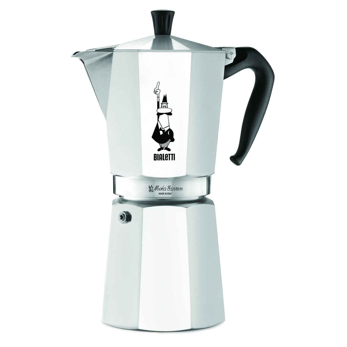BIALETTI - Moka Express: Iconic Stovetop Espresso Maker, Makes Real Italian Coffee, Moka Pot 12 Cups (22 Oz - 670 Ml), Aluminium, Silver 🍁 All In One Marketplace Canada