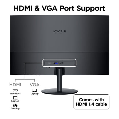 KOORUI 27-inch Curved Computer Monitor Full HD 1080P 144Hz Gaming Monitor 🍁 All In One Marketplace Canada