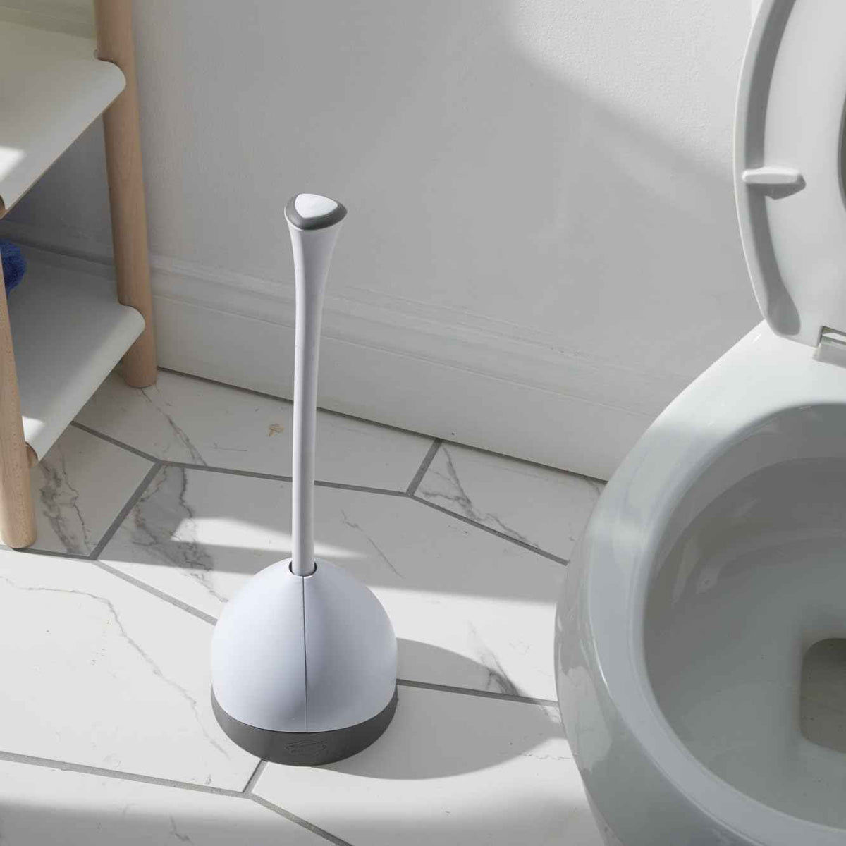 Clorox Toilet Plunger with Hideaway Caddy, Set of 2 – for Bathroom Organization and Storage, Bathroom Accessories, Toilet Unclogger, with Holder, White 🍁 All In One Marketplace Canada