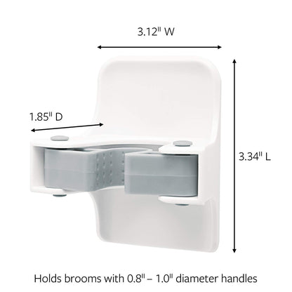 Command Broom and Mop Grippers Wall Hook, Damage Free Hanging Wall Mount Broom and Mop Holder, No Tools Household Cleaning Organizer for Living Spaces, 2 Hangers and 4 Command Strips 🍁 All In One Marketplace Canada
