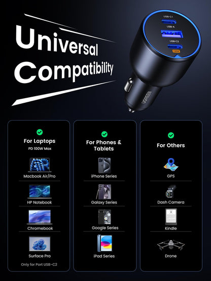 UGREEN USB C Car Charger, Super Fast Charging Cigarette Lighter Adapter 🍁 All In One Marketplace Canada