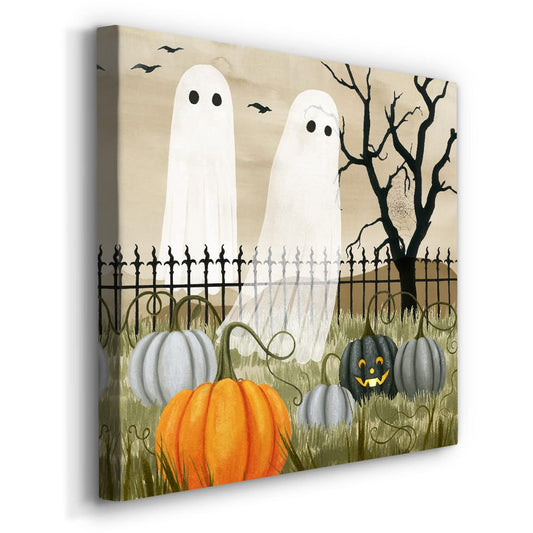 Renditions Gallery Modern Canvas Wall Art Pictures for Office Decorations Halloween Hunted Pumpkin Patch Premium Wall Hanging Wooden Artwork for Livingroom Kitchen Paintings - 16"X16" LT508