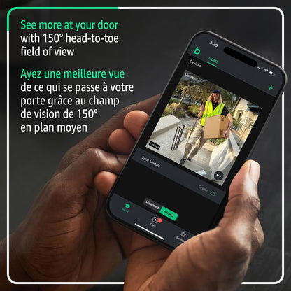 Blink Video Doorbell – Head-to-toe HD view, two-year battery life, and simple setup. Required Sync Module not included – Add-On (Black) 🍁 All In One Marketplace Canada