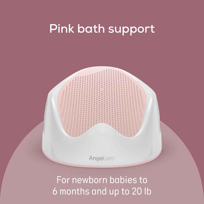 Angelcare Baby Bath Support, Pink, Birth to 6 Months, Made in Canada 🍁 All In One Marketplace Canada