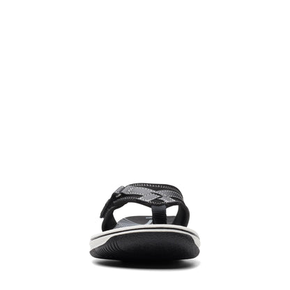 Clarks Cloudsteppers Women's Breeze Sea Flip-Flop, Black Synthetic, 7 Medium US 🍁 All In One Marketplace Canada