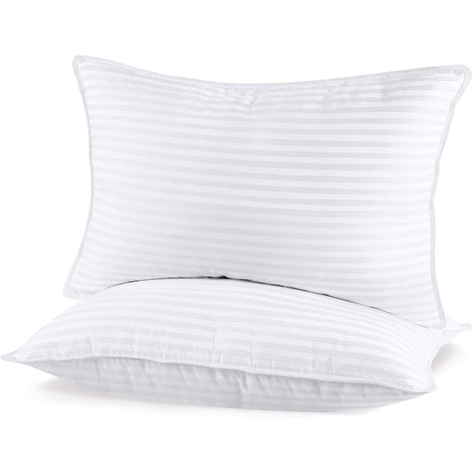 SHERWOOD Pillows Queen Size 2 Pack Hotel Pillow with Cotton Cover and Down Alternative Fiber Fill Bed Pillow for Sleeping(White, Queen 20x30 inch) 🍁 All In One Marketplace Canada
