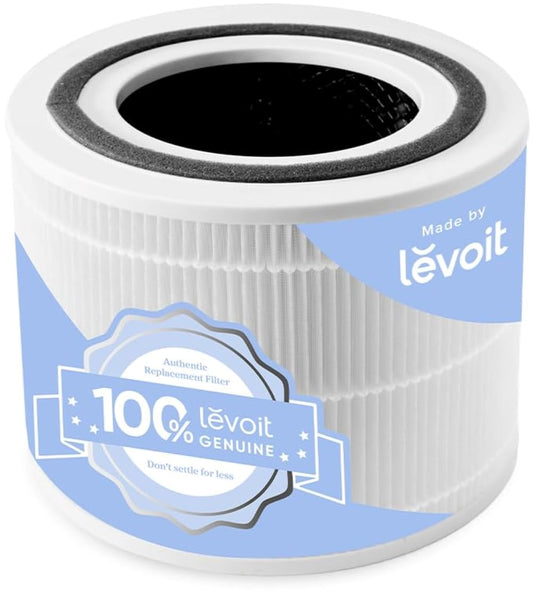 Levoit Core 300-P Air Purifier Replacement Filter, Genuine Core300S-P Filter with High-Efficiency Activated Carbon for Removal of Smoke, Odor, Allergens, Pollen, Core 300-RF, White 🍁 All In One Marketplace Canada
