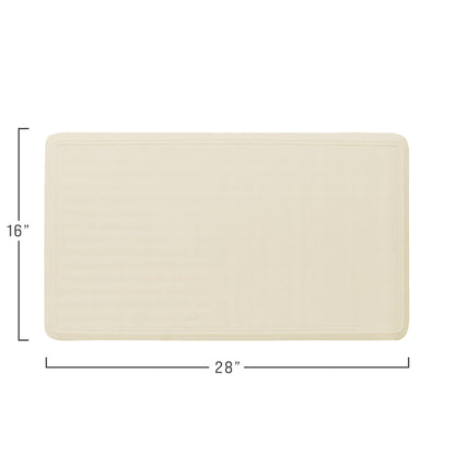 Rubbermaid Commercial Products Bath Tub and Shower Mat | Large - 28 x 16 in. | White | Machine Washable | Safti-Grip Non-Slip Bathroom Mat with Suction Cups for Home/Hotel/Shower/Bathtub 🍁 All In One Marketplace Canada