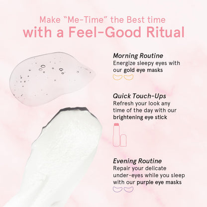 grace & stella Under Eye Brightener Balm Stick - Travel Essentials - Caffeine Eye Cream for Dark Circles, Puffiness, Wrinkles - Vegan Moisturizer Stick with Niacinamide, Hyaluronic Acid (0.13oz/3.5g) 🍁 All In One Marketplace Canada