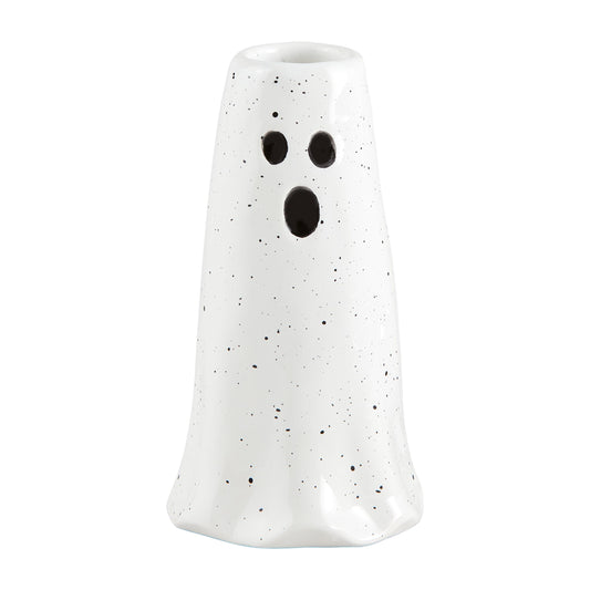 Mud Pie Ghost Vase, Medium Halloween Flower Vase for Fall Home Decor