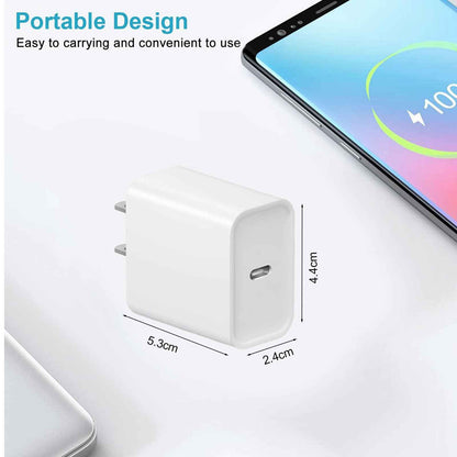 i Phone17/16/15 Fast Charger，20W USB C Charging Block with 6FT USB-C Charging Cable for i Phone17/17 Plus/17 Pro Max/16/16 Plus/16 Pro/16 Pro Max/15/15 Pro Max【4 Pack】 🍁 All In One Marketplace Canada
