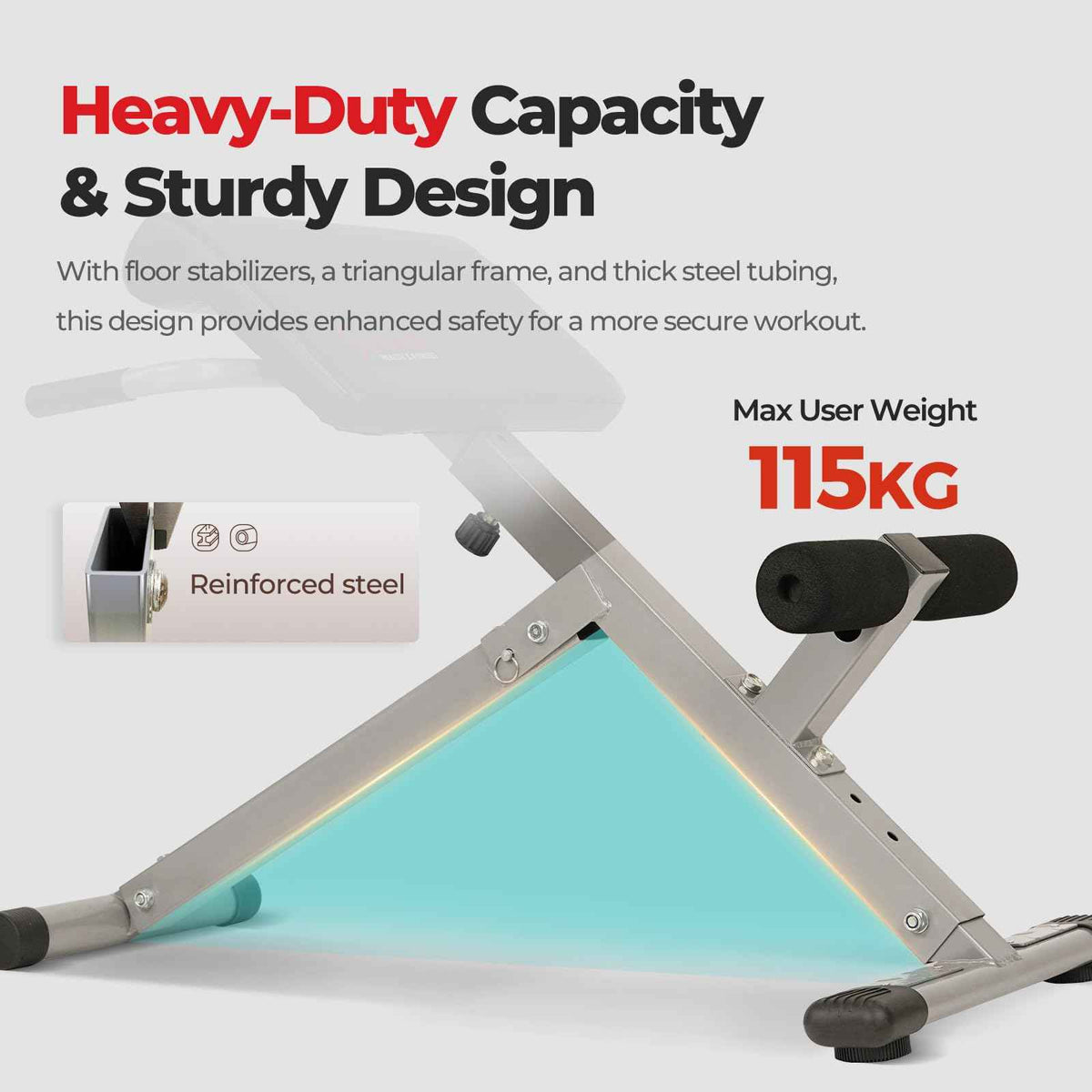 Sunny Health & Fitness Foldable Roman Chair, 45-Degree Hyperextension Bench 🍁 All In One Marketplace Canada