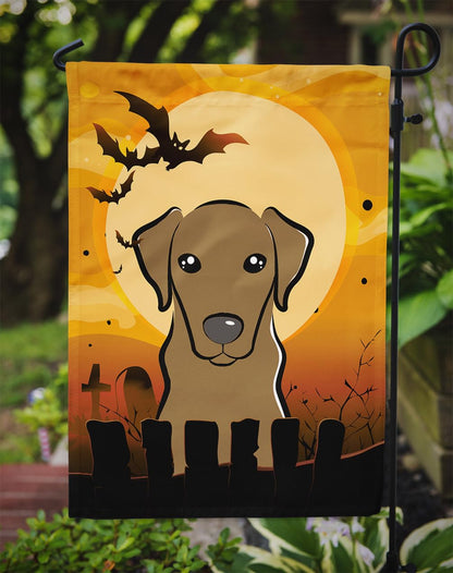 Caroline's Treasures BB1792GF Halloween Chocolate Labrador Garden Size Flag, Small, Multicolor