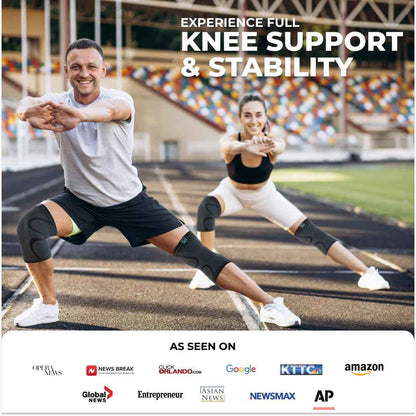 MODVEL 2 Pack Compression Knee Braces for Men & Women – Knee Support Sleeves for Sports, Workouts, Running, Weightlifting, Basketball, Volleyball – Joint Knee Pain Relief 🍁 All In One Marketplace Canada