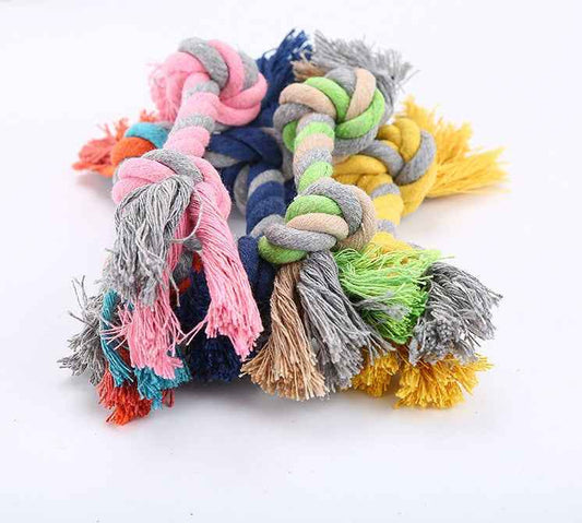 Cotton Rope Dog Toy - Durable Knot Chew & Tug Toy for Dogs