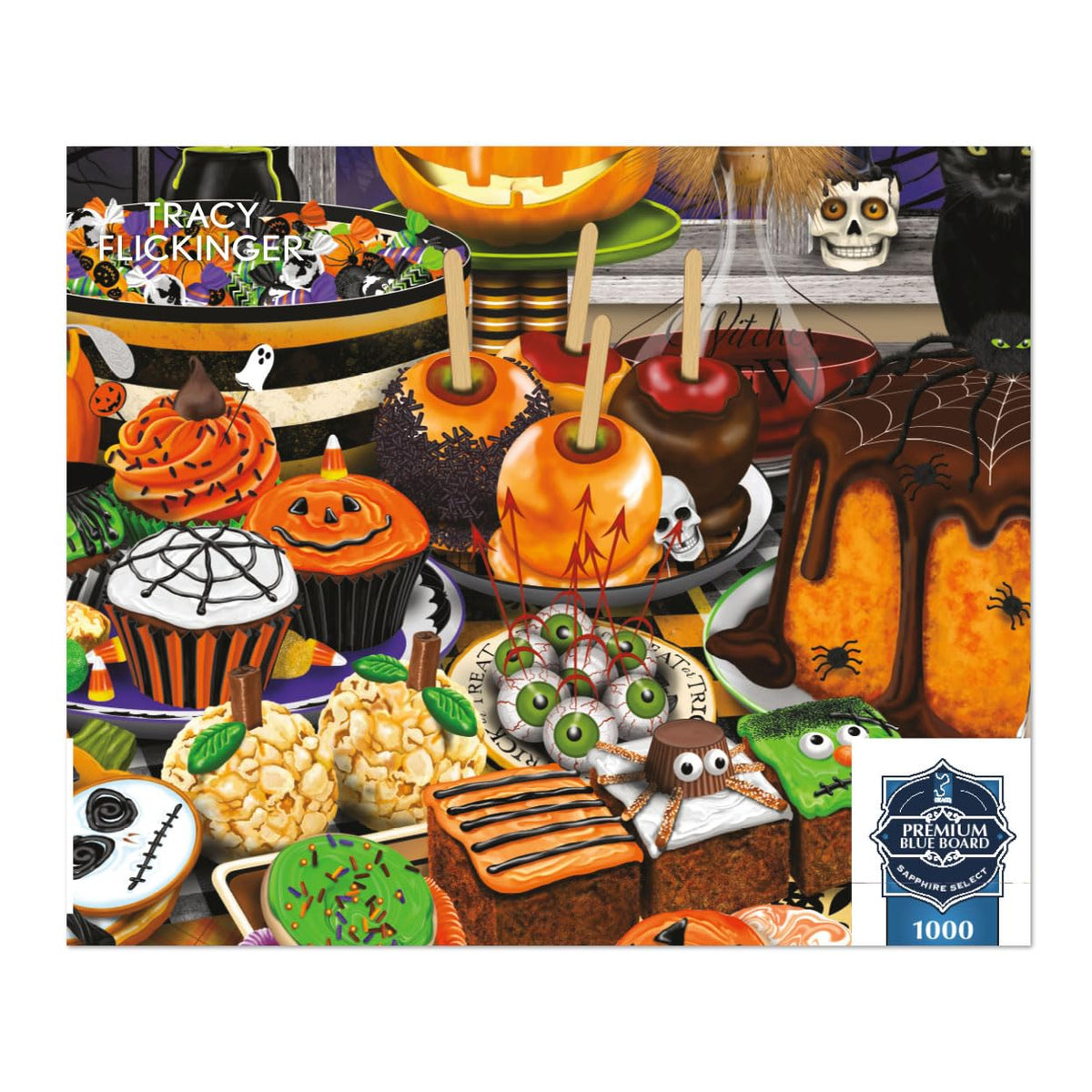 Buffalo Games Tracey Flickinger Halloween Haul 1000 Piece Puzzle for Adults