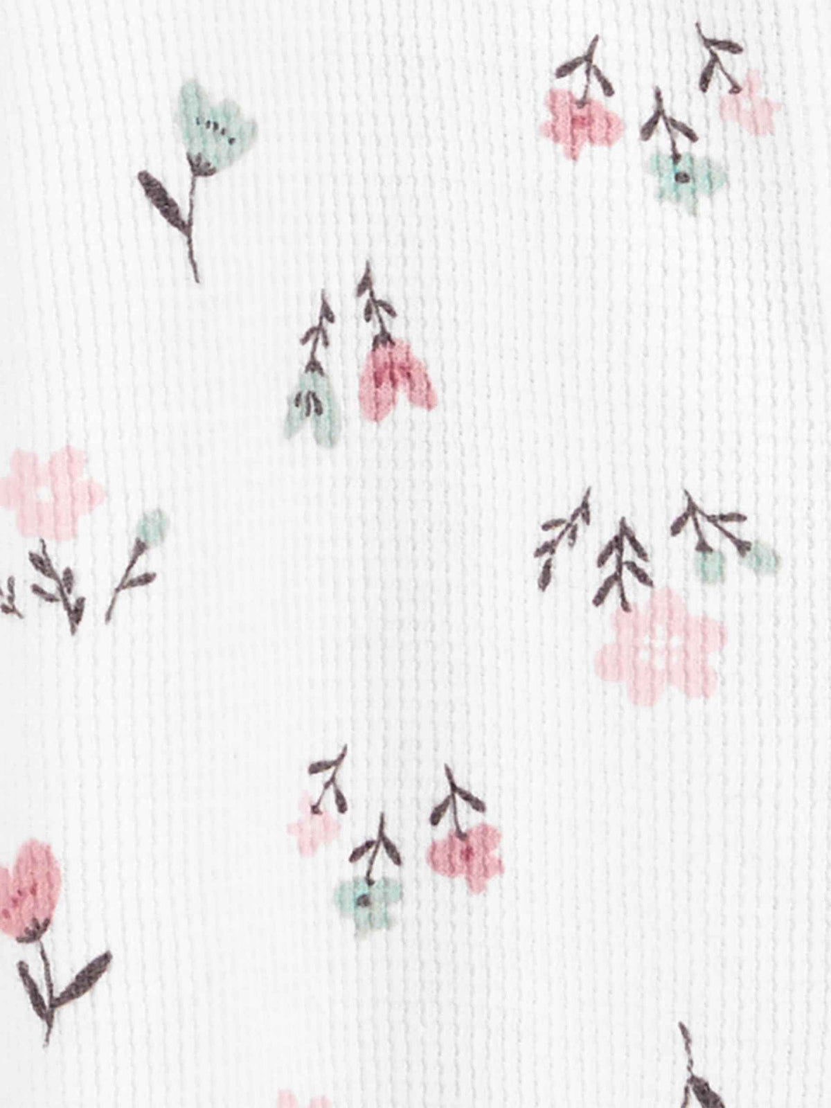 Simple Joys by Carter's Girls' Baby 2-Pack 2-Way Zip Thermal Footed Sleep and Play, Ivory, Floral/Elephants, Newborn 🍁 All In One Marketplace Canada