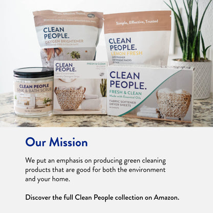 Clean People All Natural Dishwasher Pods - Cuts Grease & Rinses Sparkling Clean - Residue-Free - Phosphate Free Dishwashing Pods - Fragrance Free, 120 Pack 🍁 All In One Marketplace Canada
