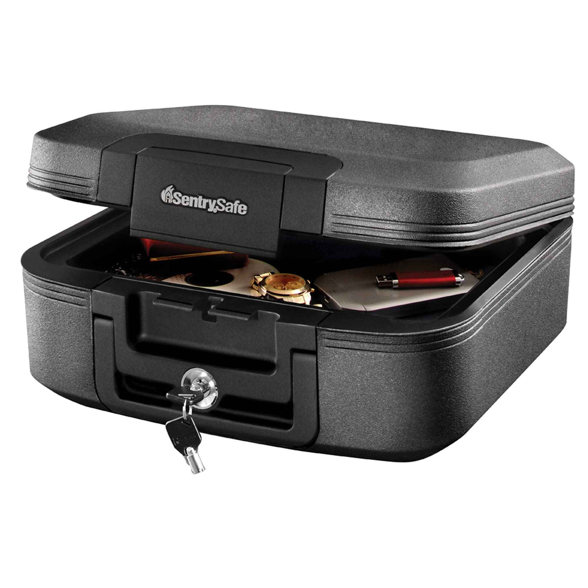 SentrySafe Fireproof and Waterproof Safe Box with Key Lock, Fire and Water Chest Safe for Home, 0.28 Cubic Feet, 6.6 x 15.4 x 14.3 Inches, CFW20201, Dark Grey 🍁 All In One Marketplace Canada