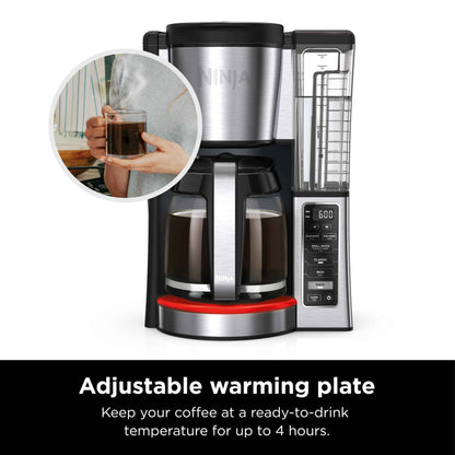 Ninja 12-Cup Programmable Coffee Maker with Glass Carafe – Classic & Rich Brew Styles, Delay Brew & Removable 60oz Water Reservoir, Black/Stainless Steel, CE250C (Canadian Version) 🍁 All In One Marketplace Canada