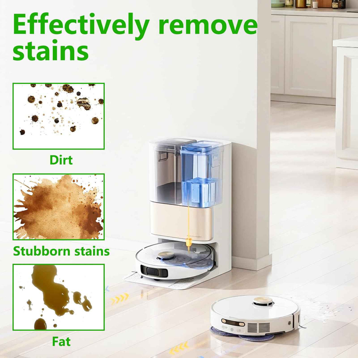 Floor Cleaning Solution for Dreame L40 Ultra/L50 Ultra/X50 Ultra/L10s Ultra Gen 2/X40 Ultra and Other L/X/Aqua/Matrix Series Robot Vacuum Cleaners, Multi-Surface Floor Cleaner Liquid, Fits MOVA, 1L 🍁 All In One Marketplace Canada