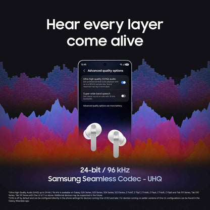 Samsung Galaxy Buds4 Pro, White (CAD Version & Warranty) - New Fit, Two Way Speaker, Adaptive ANC, AI Assistant 🍁 All In One Marketplace Canada