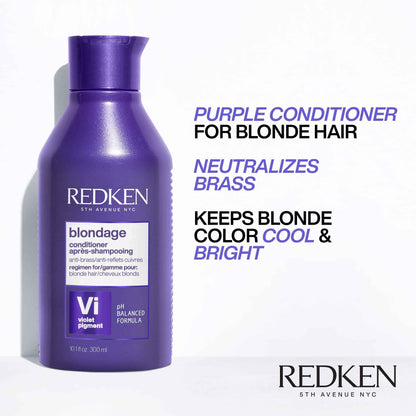 Redken Color Extend Blondage Depositing Purple Conditioner, Hair Toner, Neutralizes Brassy Tones, With Citric Acid 🍁 All In One Marketplace Canada