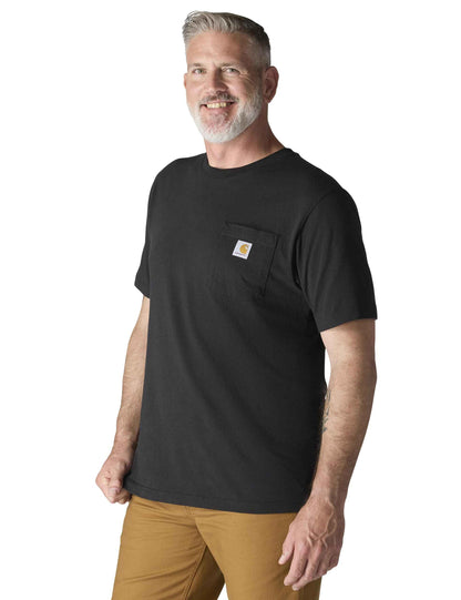 Carhartt Men's K87 Workwear Short Sleeve T-Shirt (Regular and Big & Tall Sizes), Black, 3XL (Reg) 🍁 All In One Marketplace Canada