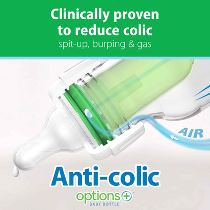 Dr. Brown’s Natural Flow Anti-Colic Options+ Narrow Glass Baby Bottles, 4oz, 2-Pack 🍁 All In One Marketplace Canada