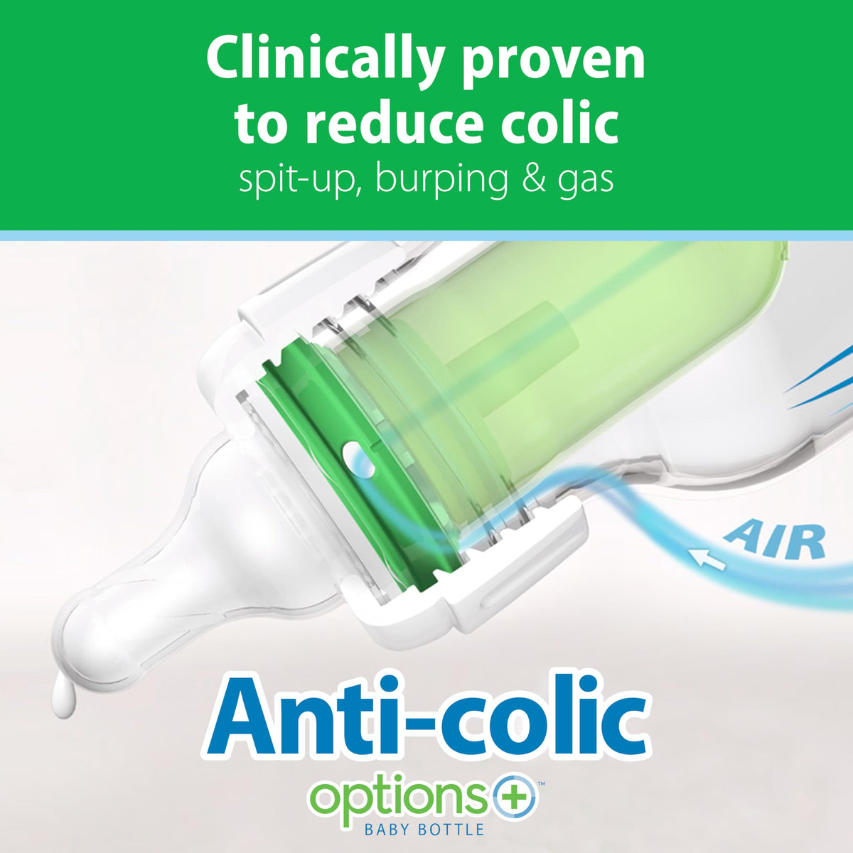 Dr. Brown’s Natural Flow® Anti-Colic Options+™ Narrow Glass Baby Bottles, 4-Pack, 8 oz /240 mL 🍁 All In One Marketplace Canada