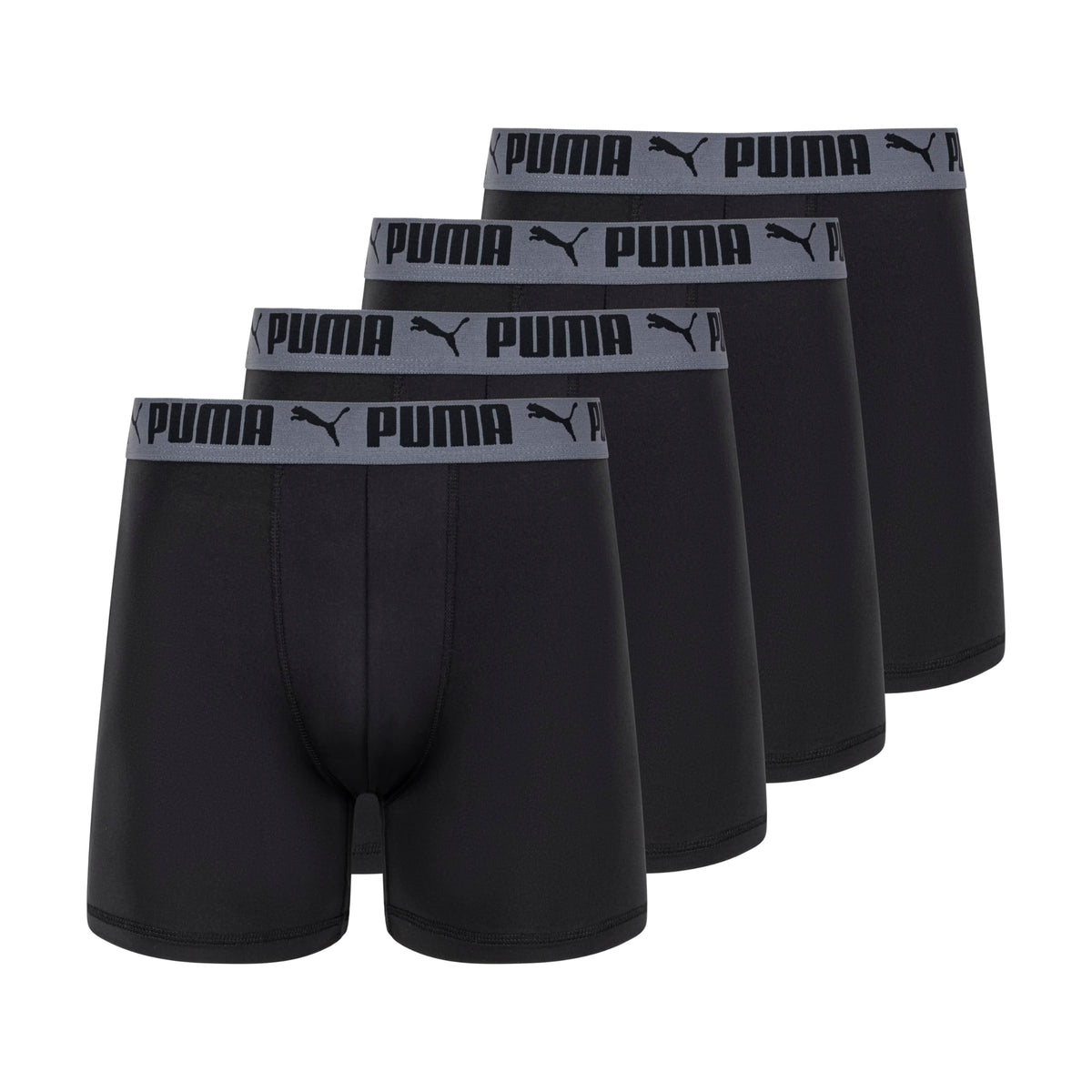 Puma Men's 4 Pack Active Stretch Boxer Briefs, Black, Medium 🍁 All In One Marketplace Canada