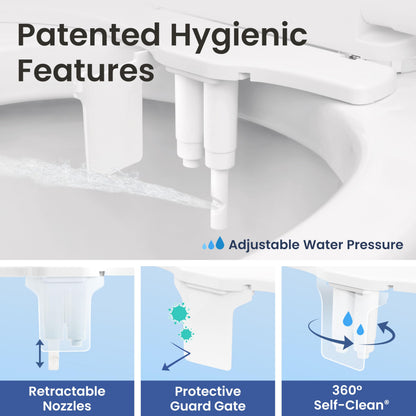 LUXE Bidet NEO 185 Plus - Patented Bidet Attachment for Toilet, Chrome 🍁 All In One Marketplace Canada