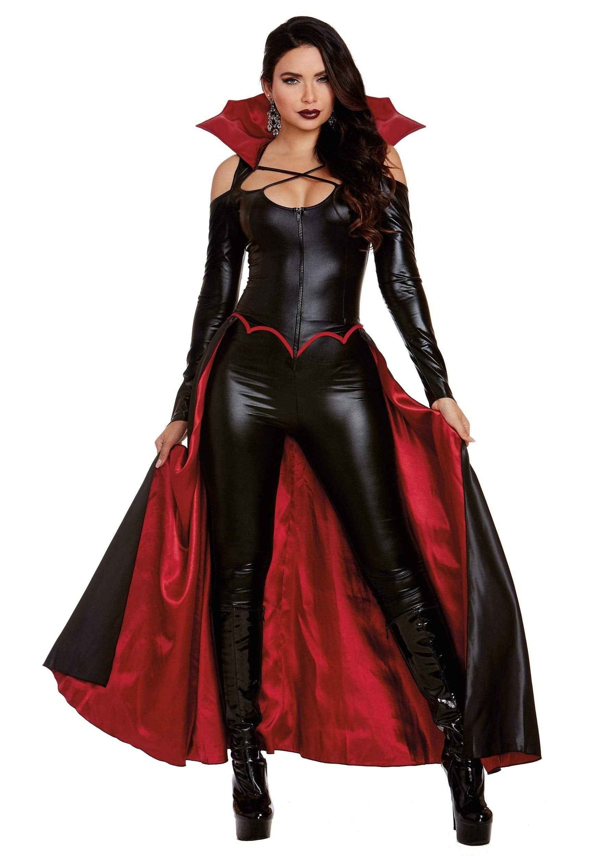 Dreamgirl Adult Vampire Costume for Women, Modern Gothic Female Vampire Halloween Costume