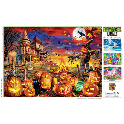 MasterPieces 500 Piece Glow in The Dark Halloween Jigsaw Puzzle - All Hallow's Eve - 15"x21"