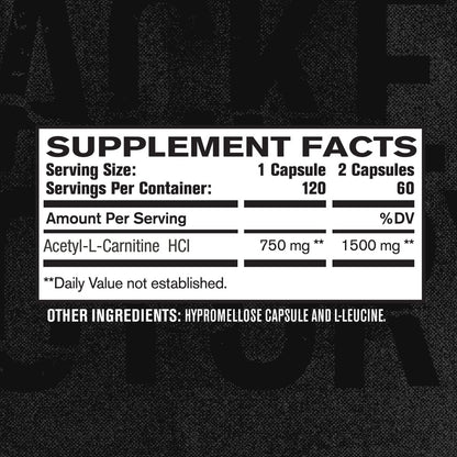 Acetyl L Carnitine Supplement 750mg - Extra Strength L-Carnitine (ALCAR) for Energy, Mood Improvement, Memory & More - 120 Capsules 🍁 All In One Marketplace Canada