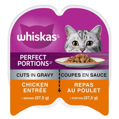 WHISKAS Perfect PORTIONS Kitten Wet Cat Food, Chicken Flavour, 75g 🍁 All In One Marketplace Canada