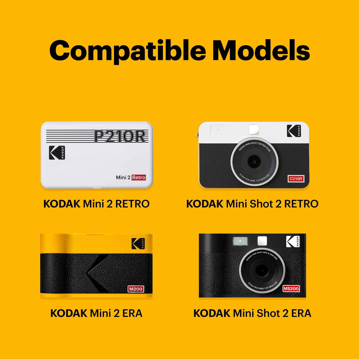 Kodak 4PASS Film Cartridge 5.4 x 8.6 cm (60 Sheets) for Kodak Mini 2 Retro and Mini Shot 2 Retro 🍁 All In One Marketplace Canada